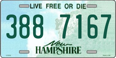 NH license plate 3887167