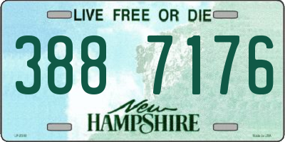 NH license plate 3887176