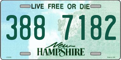 NH license plate 3887182