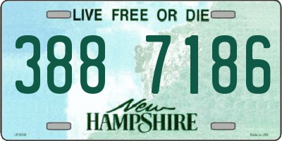 NH license plate 3887186
