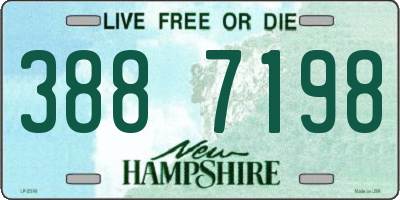 NH license plate 3887198
