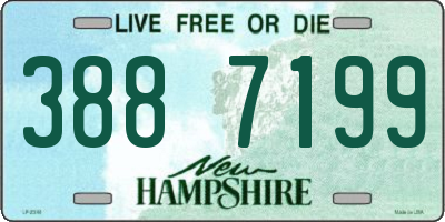 NH license plate 3887199