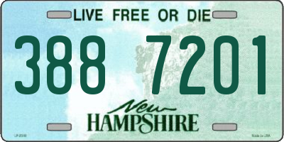 NH license plate 3887201