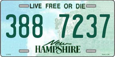 NH license plate 3887237