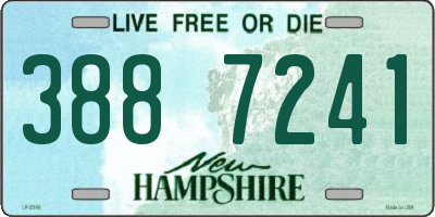 NH license plate 3887241