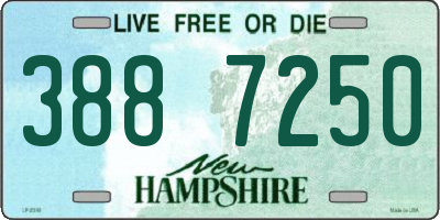 NH license plate 3887250