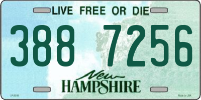 NH license plate 3887256