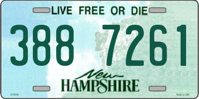 NH license plate 3887261