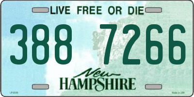 NH license plate 3887266