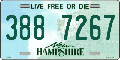 NH license plate 3887267