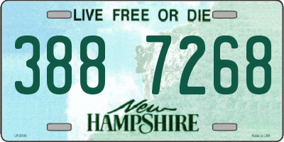 NH license plate 3887268