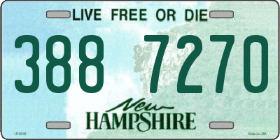 NH license plate 3887270