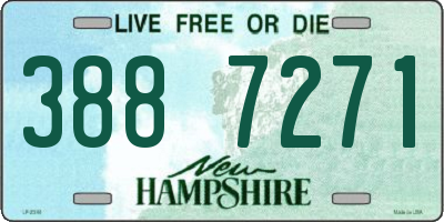 NH license plate 3887271