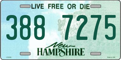 NH license plate 3887275