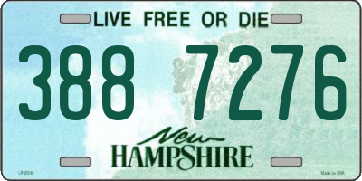 NH license plate 3887276