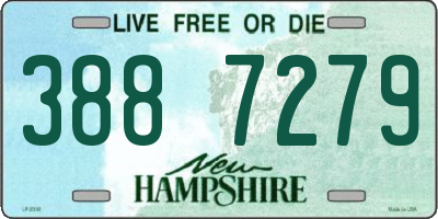 NH license plate 3887279