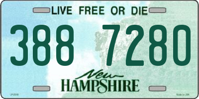NH license plate 3887280