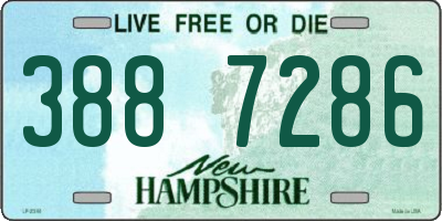 NH license plate 3887286