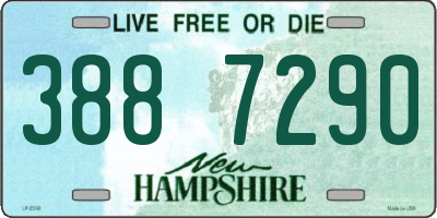 NH license plate 3887290