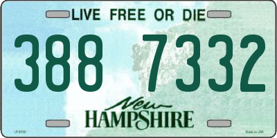 NH license plate 3887332