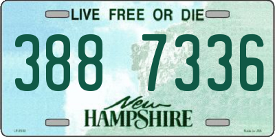 NH license plate 3887336