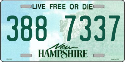 NH license plate 3887337
