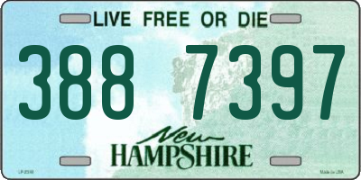 NH license plate 3887397