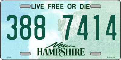 NH license plate 3887414
