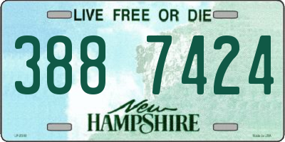 NH license plate 3887424