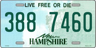 NH license plate 3887460