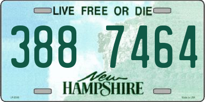 NH license plate 3887464
