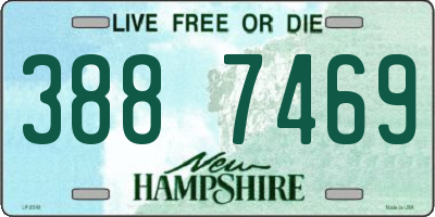 NH license plate 3887469