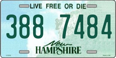 NH license plate 3887484