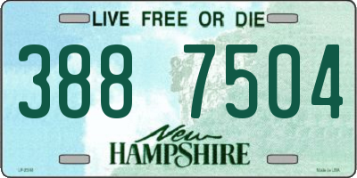 NH license plate 3887504