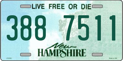 NH license plate 3887511