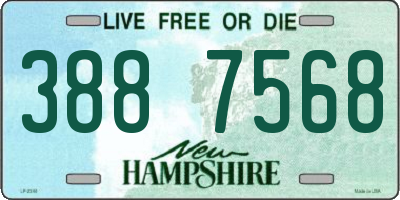 NH license plate 3887568