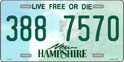 NH license plate 3887570