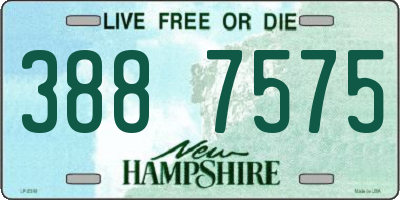 NH license plate 3887575