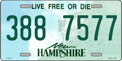 NH license plate 3887577