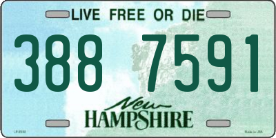 NH license plate 3887591