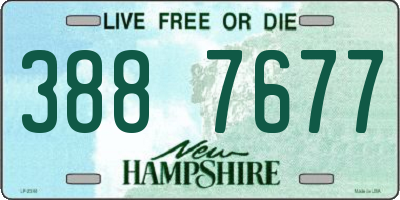 NH license plate 3887677