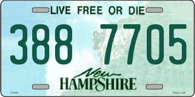 NH license plate 3887705