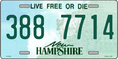 NH license plate 3887714