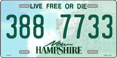 NH license plate 3887733