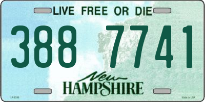 NH license plate 3887741