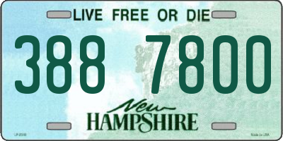 NH license plate 3887800