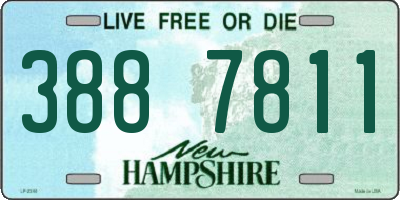 NH license plate 3887811