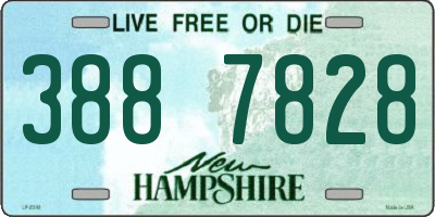NH license plate 3887828