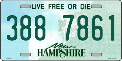 NH license plate 3887861
