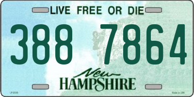 NH license plate 3887864